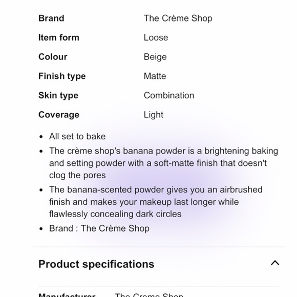 The crème shop Go bananas Bake powder New - Picture 7 of 9